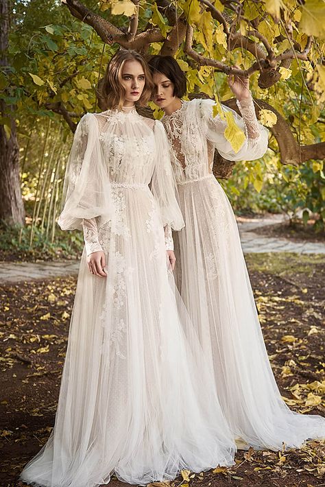 Amazing Victorian Wedding Dresses ❤ See more: http://www.weddingforward.com/victorian-wedding-dresses/ #weddingforward #bride #bridal #wedding Victorian Wedding Dresses, Costarellos Bridal, Romantic White Dress, Victorian Wedding Dress, Wedding Dress Suit, Wedding Dresses 2018, Victorian Wedding, Modest Wedding, Wedding Forward