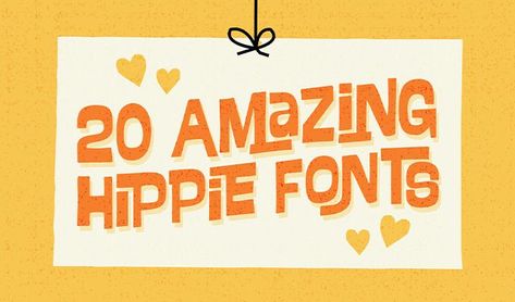 Enjoy 20 Amazing Hippie Fonts That Bring Back the '60s - Creative Market 60s Font, Hippie Font, Tumblr Pattern, Casual Fonts, Hand Drawn Fonts, Fresh Color Palette, Upper And Lowercase Letters, Creative Fonts, Brush Font