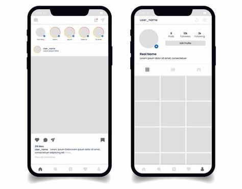 Bereal App Template, Instagram Blank Template, Fake Instagram Account Template, Instagram Account Template, Blank Instagram Template, Reality Bending, Instagram Outline, Insta Theme, Shifting Realities
