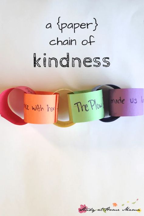 Empathy Activities, Kindness Lessons, Teaching Kindness, Friendship Activities, Kindness Projects, Kindness Challenge, Kindness Activities, Paper Chain, Paper Chains