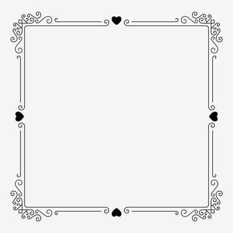 Simple Photo Frame, Frame Love, Border Decoration, Decent Wallpapers, Love Vector, Frame Pattern, Digital Photo Album, Line Border, Vector Texture