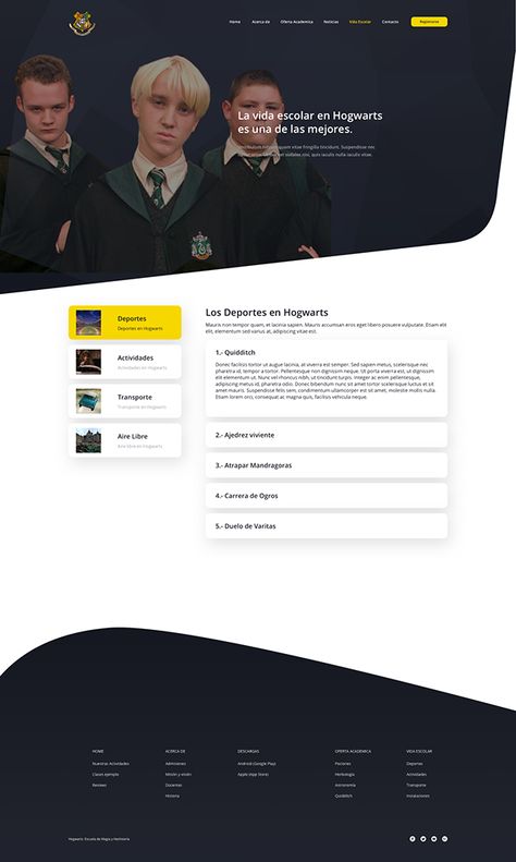 Adobe Photoshop, Harry Potter, Hogwarts, Web Design, Harry Potter Website, Website Concept, Sketch App, Design Sketch, Sketch