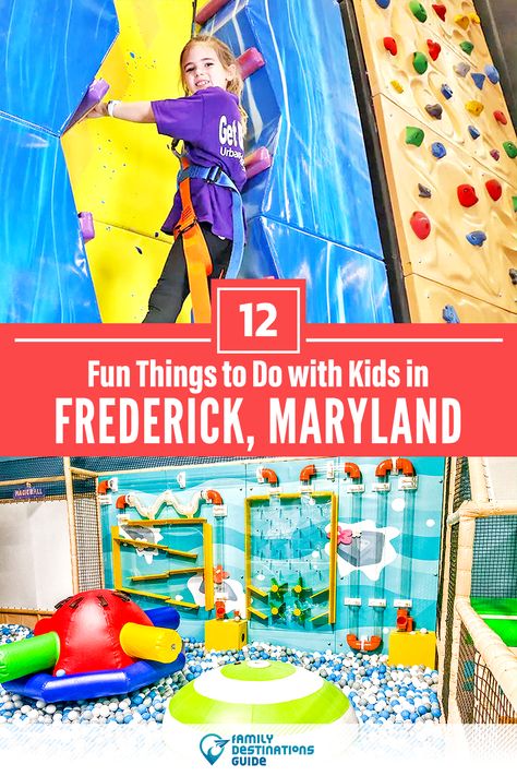 Dreaming about a family vacation to Frederick, MD and looking for things to do? We’re FamilyDestinationsGuide, and we’re here to help: Discover the most fun things to do in Frederick with kids - so you get memories that last a lifetime! #frederick #frederickthingstodo #frederickwithkids #frederickactivities Family Destinations, Fun Places For Kids, Kids Things To Do, Things To Do With Kids, Frederick Md, Fun Family Activities, Fun Family, Family Activities, Fun Things