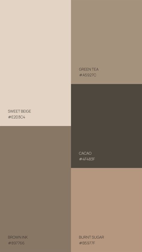 보고서 디자인, Beige Color Palette, Color Palletes, Color Design Inspiration, Burnt Sugar, Hex Color Palette, House Color Palettes, Brown Color Palette, Color Schemes Colour Palettes