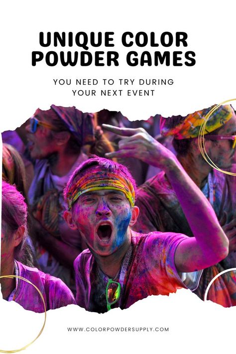 Unique Color Powder Games You Need to Try During Your Next Event Color Powder Games, Color Powder Party, Color Wars Games, Color Run Party, Color Wars Spirit Week, Color Run Powder, Party Rental Ideas, Battle Party, Rental Ideas