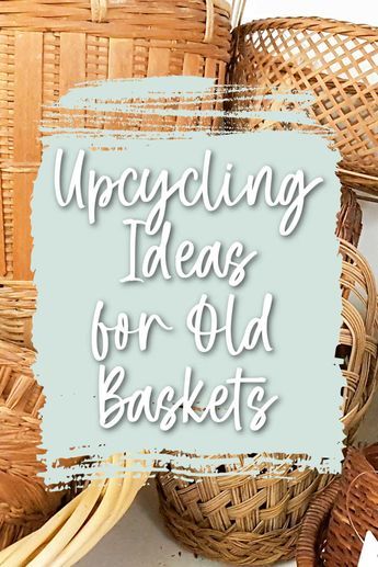 The thrift store is a never-ending source of amazing baskets...but sometimes, they just need a refresh. Or an amazing new purpose and lease on life! These upcycling ideas will give you all the inspiration you need to make over an interesting basket you thrifted so that it will look fabulous in your home! Upcycling, Diy Home Inspiration, Upcycle Baskets Ideas, Decorating With Thrift Store Finds, Farmhouse Gift Basket Ideas, Garden Basket Ideas, Decorative Baskets Ideas, Basket Crafts Ideas, Upcycle Baskets