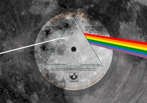 Iconic Poster Series - The Dark Side of the Moon on Behance Pink Floyd, Iconic Poster, Dark Side Of The Moon, Poster Series, The Dark Side, Design Project, Dark Side, The Moon, Design Projects