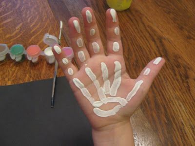 Skeleton activities: Ezekiel and the Dry Bones - X-ray hand print craft. Awesome! Skeleton Craft, Community Helpers Theme, Child Life Specialist, Dry Bones, Alphabet Crafts, Theme Halloween, Alphabet Preschool, Preschool Theme, Letter A Crafts