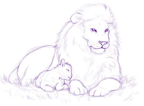 The Lamb and the Lion sketch by *MelvisMD on deviantART Lion And Lamb Coloring Page, Lion Lying Down Drawing, Lion And The Lamb Drawing, Lion Laying Down Tattoo, Lion And Lamb Drawing Simple, Lion And Lamb Drawing, Lion And Lamb Art, Lamb Sketch, Lion And Lamb Tattoo