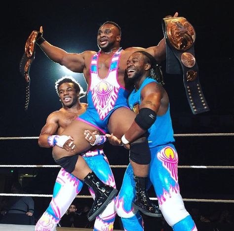 The New Day as WWE Tag Team Champions The New Day Wwe, Eminem Funny, Xavier Woods, Kofi Kingston, Wwe Tag Teams, Professional Wrestlers, Wwe Tna, Wwe World, Wwe Wallpapers