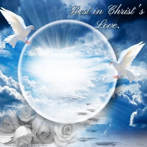 Heaven Template Background, In Memory Frame Ideas, In Loving Memory Of Template, Heaven Background For Funeral, Funeral Background Sky With Dove, Rip Background, Rip Picture, In Loving Memory Background, Ds Logo