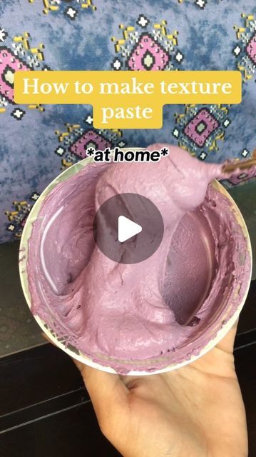How To Make Texture Paste At Home, How To Mix Texture Paint, Diy Plaster Painting On Canvas, Plaster Art Techniques, Plaster Techniques Wall Textures, Homemade Texture Paint, How To Make 3d Painting, Crafts With Plaster Of Paris, Texture Paste Diy