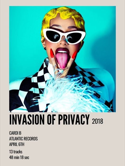 Polaroid Album Poster, Invasion Of Privacy, Polaroid Album, Glossy Lips Makeup, Yellow Quotes, Aesthetic Polaroid, Atlantic Records, Lips Makeup, Minimal Aesthetic