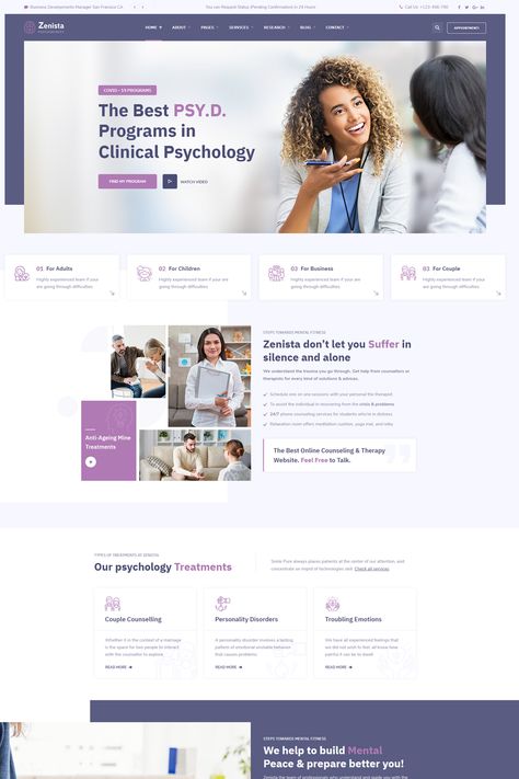 WordPress Website Designed Layouts
Copyright © 2021 Zenista All rights reserved Psychology Website Design Inspiration, Mental Health Website Design, Clinic Website Design, Psychology Website, Life Coach Website, Therapy Website Design, Psychology Clinic, Medical Websites, Therapy Website