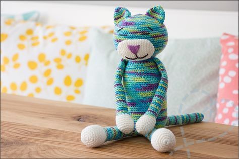 Amigurumi Patterns, Kat Haken, Crochet Toys Free Patterns, Crochet Toys Free, Haken Baby, Granny Square Crochet Pattern, Crochet Cat, Animal Pattern, Granny Square Crochet