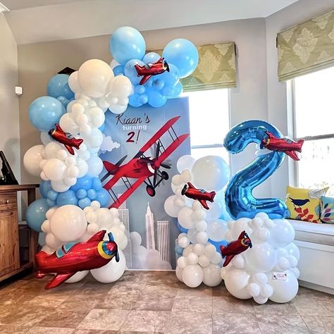 Faster shipping. Better service Airplane Party Food, Airplane Themed Birthday Party, Airplane Birthday Party Decorations, Planes Birthday Party, Planes Birthday, Planes Party, Airplane Theme, Boys 1st Birthday Party Ideas, Airplane Birthday Party