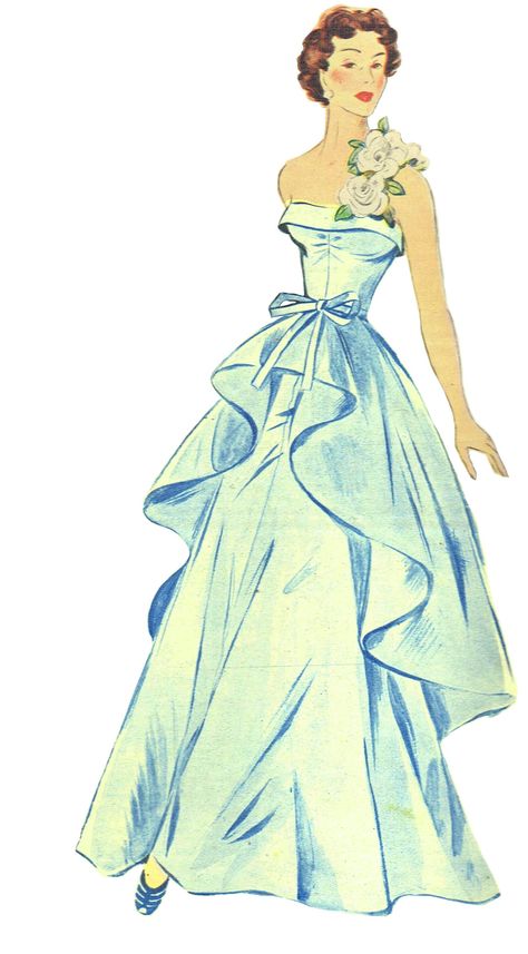 10 Thoughts Good wedding dresses ball gowns 1940s Evening Dresses, Vintage Fashion Sketches, Full Length Skirt, Skirt Sewing Pattern, Skirt Sewing, Cocktail Dress Prom, Dress Design Sketches, Sketches Dresses, غرفة ملابس