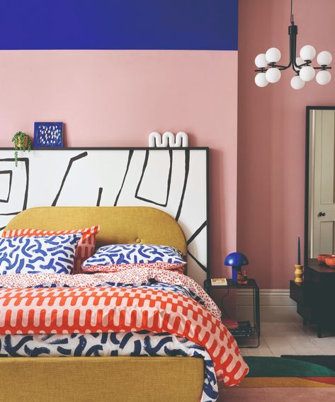 Dopamine decorating: experts reveal how we're boosting our mood with color | Real Homes Pink Room Design, Colorful Eclectic Bedroom, Colorful Eclectic Decor, Colorful Eclectic Home, Eclectic Bedroom Design, Eclectic Decor Bedroom, Best Rugs, Colorful Eclectic, Colorful Apartment