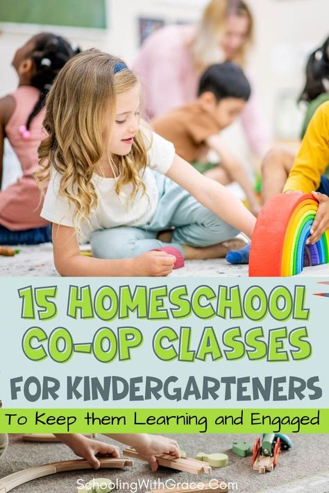 Explore 15 class ideas for your kindergarten homeschool co-op. Art adventures to animal explorations, these classes foster learning... Pre K Co Op Classes, Co Op Class Ideas Homeschool Preschool, Kindergarten Homeschool Co-op Ideas, Kindergarten Co Op Ideas, Co-op Art Class Ideas, Homeschool Co Op Ideas Activities, Homeschool Gym Class Ideas, Co Op Classes Ideas, Homeschool Co Op Ideas