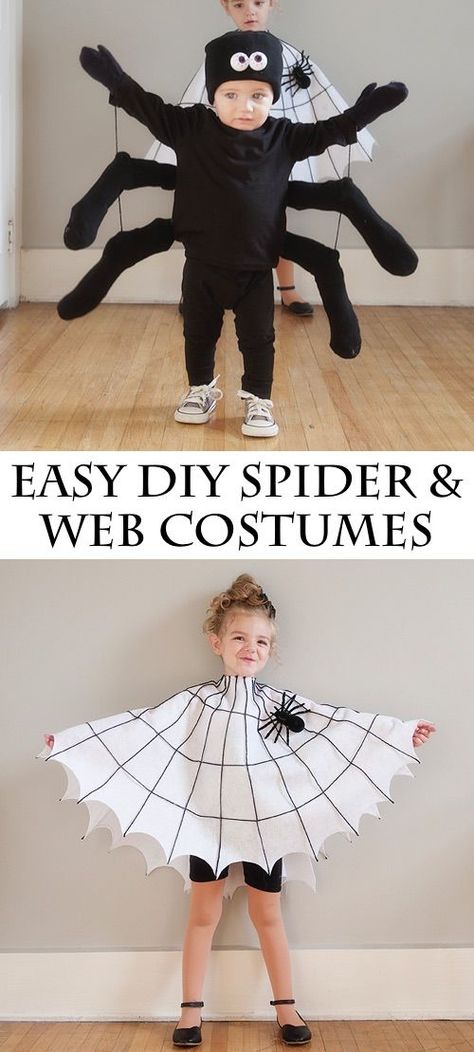 Diy Spider Costume, Costumes For Kids Boys, Web Costume, Easy Diy Halloween Costumes, Diy Spider, Meme Costume, Halloween Fantasias, Kostum Halloween, Diy Halloween Costumes For Kids