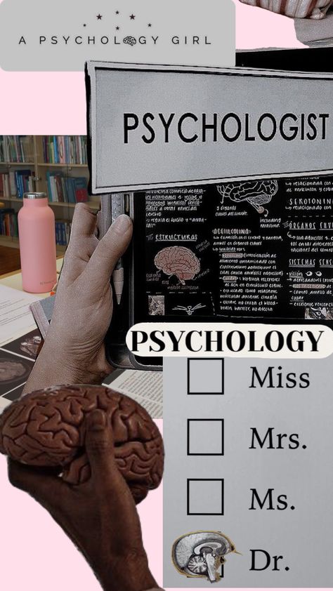 #psychology #psychologist #futurepsychologist Clinical Psychology Student, Psychology Wallpaper, Psychology Jobs, Dream Psychology, Phd Psychology, College Vision Board, Psychology Careers, Psychology Studies, My Future Job