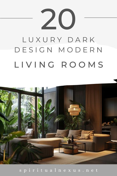 Modern Living Room Ideas: Luxury Dark Design Inspirations Living Room Designs Modern Luxury Interiors, Italian Modern Interior Design, Dark Modern Living Room, Ultra Modern Living Room, Modern Living Room Ideas Luxury, Room Ideas Luxury, Dark Living Room Ideas, Living Room Designs Modern Luxury, Living Room Decor Luxury