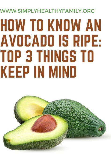 Ripe Avocado Recipes, Avocado Recipes Easy, Food Advice, Fresh Avocado, Things To Keep In Mind, Did You Eat, Ripe Avocado, Healthy Family, Mediterranean Diet Recipes