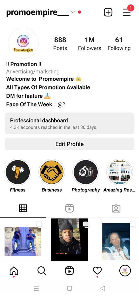 Promoempire___ Is a Big Advertising Company With 1M+ Network on Instagram! We Provide Promotion/Shoutouts to other profiles like - Business, Models , Fitness, Photography, etc. To reach more Audience and help to grow their Account. You can contact us on Instagram by searching @promoempire___ to get Featured on Our Big Platforms . 1 Million Tiktok Followers, 1million Followers Instagram, Instagram 1 Million Followers, 1 Million Instagram Followers, 1 Million Followers Instagram, Manifestation Bored, 1million Followers, Gain Instagram Followers, 1 Million Followers