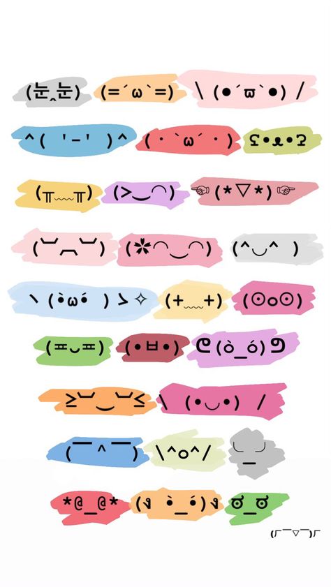 Different types of Japanese Emoji. I created this for my instagram and decided to share it with you. Hippies, Cute Typing Emoji, Weird Emoji Combinations, Japan Emoji, Kawaii Words, Korean Emoji, Emoji Japanese, Typed Emojis, Japanese Emoji
