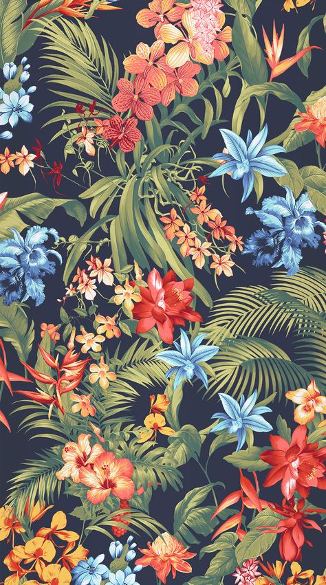 Tommy Bahama Digital Wallpaper from mill.com Tropical Prints Pattern, Motif Jungle, Tropical Art Print, Tropical Illustration, Best Nature Wallpapers, Hacker Wallpaper, Textile Prints Design, Tropical Wallpaper, Cover Art Design