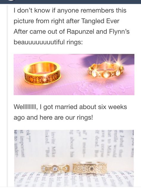 Subtle Tangled Themed Wedding, Rapunzel Themed Wedding Ring, Tangled Rings Rapunzel, Tangled Date Ideas, Rapunzel Wedding Rings, Rapunzel Inspired Engagement Ring, Rapenzul Wedding, Tangled Inspired Ring, Tangled Rings Engagement