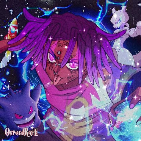 All posts • Instagram Rapper Anime Art, Rapper And Anime, Trash Gang, Aesthetic Gallery, Dope Cartoons, Anime Rapper, Purple Stuff, Rapper Art, Black Anime