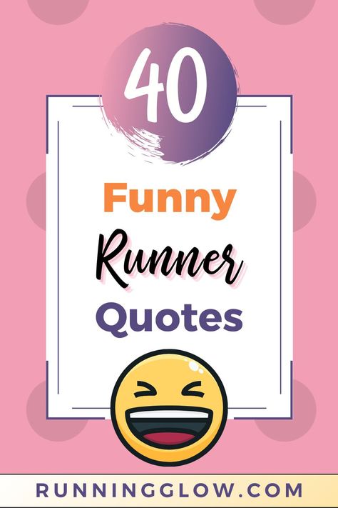 Taking our running so seriously that we don't enjoy it is a bad plan! Here's 40 funny running quotes to keep you smiling, inspired & running! Running Quotes Motivational Short, Running Race Quotes, Running Motivation Quotes Funny, Runners Quotes Motivation, Funny Running Quotes, Runners Quotes Funny, Short Running Quotes, Half Marathon Quotes, Running Motivation Funny