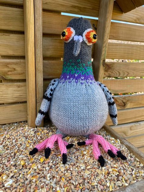 10 of the Most Perfect Pigeons in Knit & Crochet | KnitHacker Amigurumi Patterns, Pigeon Knitting Pattern, Pigeon Stuffed Animal, Pigeon Crochet Pattern Free, Pigeon Puppet, Pigeon Plush, Pigeon Crochet, Crochet Pigeon, Mattress Stitch