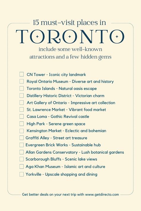 to do Checklist place to visit in Toronto Template free bucket list to-do in Toronto Map Of Toronto Canada, Things To Do In Canada Toronto, Bucket List Toronto, Date Ideas Toronto, Visiting Toronto Canada, Toronto Canada Travel Guide, Toronto Trip Outfit, Canada Travel Itinerary, Toronto Must See