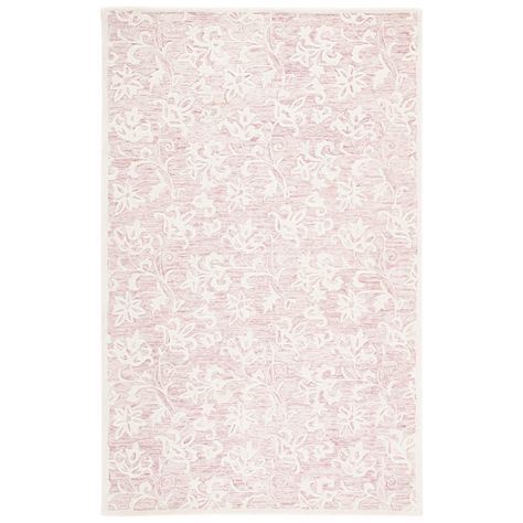 The Metro Collection features a variety of vivid striking colors and modern floral patterns inspired by classic designs. Dorm Room Rugs, Family Room Rug, Dorm Inspo, Floral Area Rug, Chic Rug, Pink Ivory, College Apartment, Junior Year, Pink Area Rug