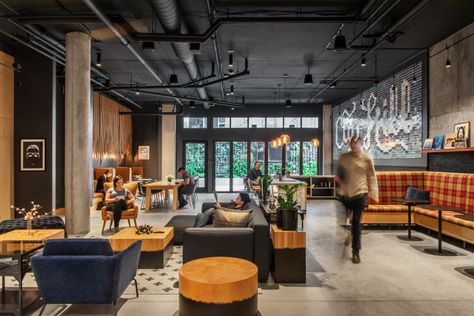 Why Amenity Spaces in Multifamily Buildings Are Worth It – Board & Vellum Apartment Common Area Design, Condo Amenity Lounge, Multifamily Amenity Design, Apartment Amenities Design, Amenity Space Design, Amenity Lounge, Apartment Clubhouse, Multifamily Design, Amenity Space