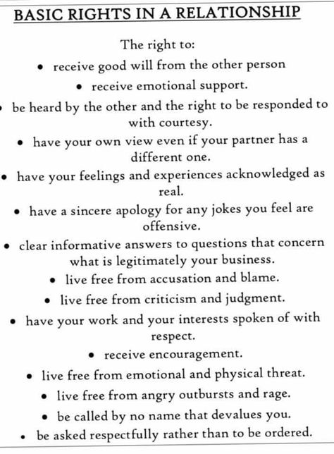 Basic Respect Relationships, Wants In A Relationship List, Rules For A Healthy Relationship, Basic Needs In A Relationship, Basic Relationship Needs, Needs In A Relationship List, Relationship Needs List, Basic Rights In A Relationship, Bare Minimum Relationship List