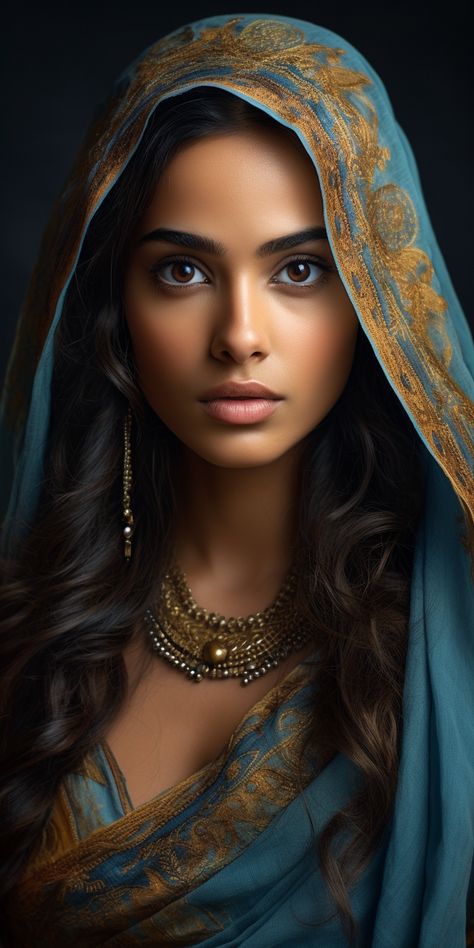 Indian Female Model Face, Indian Women Photography Portraits, Beauty Face Women Portraits, Indian Women Art, American Indian Women, Women Digital Art, Beauty Portrait Photography, Indian Queen, Woman Face Photography