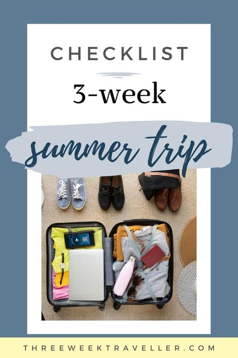 3 Week Holiday Packing List, How To Pack For 3 Weeks, Packing For 3 Weeks Summer, Packing List For Vacation 3 Weeks, Packing For A 3 Week Trip, What To Pack For 3 Week Trip, 3 Weeks Packing List Summer, Packing For Summer Holiday, What To Pack For A Summer Holiday