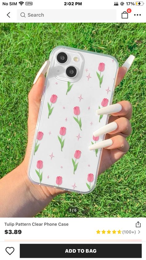 Phone Cases Android, Tulip Phone Case, Tulip Pattern, Tulip Painting, Girly Phone Cases, Kawaii Phone Case, Diy Iphone Case, Clay Wall Art, Floral Phone Case