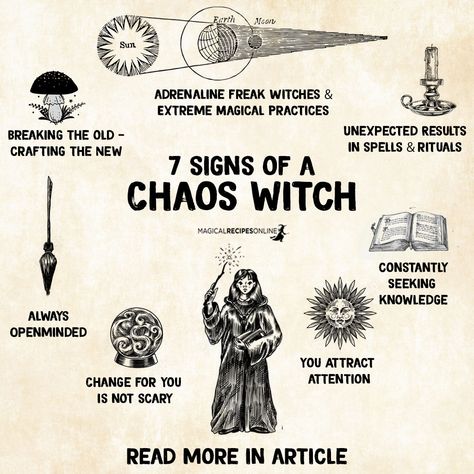 Chaos Witch Aesthetic, Chaotic Witchcraft, Chaos Witchcraft, Chaotic Witch, High Magick, Chaos Witch, Art Witchcraft, Witchcraft Quotes, Chaos Magick