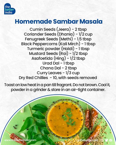 Sambar Masala Recipe, Garam Masala Chicken, Garam Masala Recipe, Biryani Masala, Garam Masala Powder, Masala Chicken, Garam Masala Spice, Rava Dosa, Masala Powder Recipe