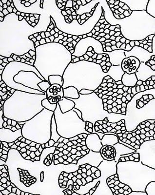 Lace Patterns Drawing, Lace Patterns Drawing Templates, Lace Pattern Drawing, Drawing Ruffles, Moonlight Drawing, Drawing Lace, Patterns Drawing, Lace Drawing, Pattern Inspiration