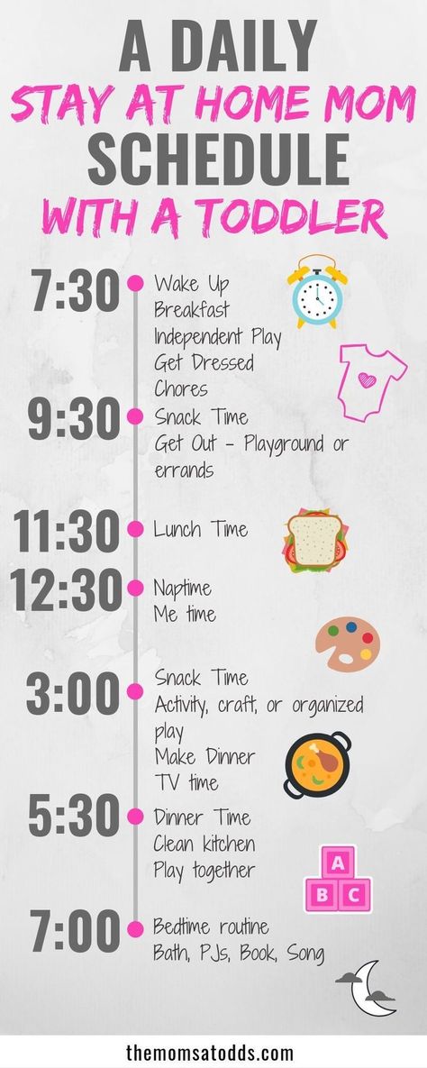 A daily stay at home mom schedule with a toddler! Here is an example for my sahm schedule with my toddler! Staying on our routine makes us both happier and more productive! Continue reading for tips on starting your own schedule! #stayathomemom #sahm #momtips Daily Schedule For Moms, Stay At Home Mom Schedule, Sahm Schedule, Daily Toddler Schedule, Moms On Call, Daily Routine Activities, Toddler Routine, Maluchy Montessori, Mom Routine