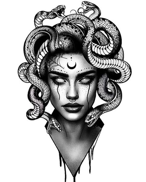 Medusa Drawing, Tattoo Homme, Catrina Tattoo, Medusa Tattoo Design, Medusa Art, Tattoo Hals, Half Sleeve Tattoos For Guys, Mythology Tattoos, Medusa Tattoo