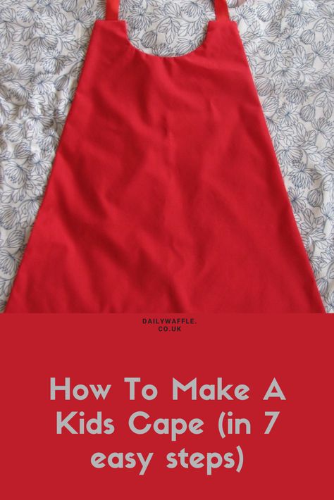 Couture, Homemade Capes Costume, Felt Cape Diy, Simple Cape Pattern, Princess Cape Pattern, Witches Cape Diy, How To Make A Cape Diy, Toddler Cape Pattern Free, How To Make A Cape For Kids