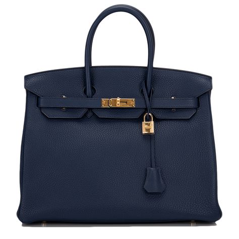 Hermes Birkin Bag 35cm Blue Sapphire Clemence Gold Hardware Image 1 Hermes Birkin Blue, Birkin Blue, Hermes Birkin Bag 35cm, Hermes Blue, Hermes Birkin Handbags, Perfect Handbag, Hermes Handbags, Guilty Pleasure, Hermes Bags