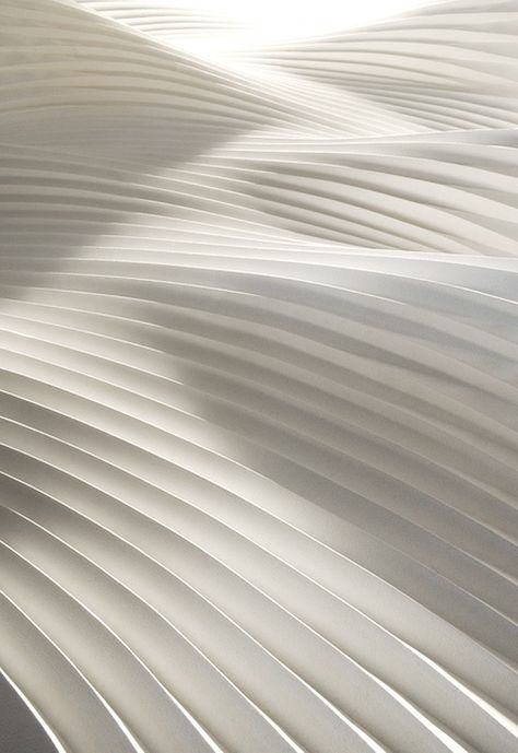 ❖Blanc❖ White pleated paper Richard Sweeney, Yacht Design, Shades Of White, Paper Sculpture, Surface Textures, Color Textures, Textures Patterns, Belle Photo, Surface Design