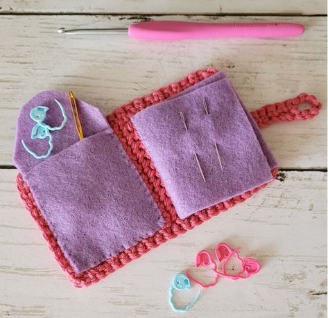 Crochet Birth Control Case, Crochet Needle Holder, Celtic Knot Crochet, Crochet Needle Case, Birth Control Case, Crochet Needle, Crochet Christmas Gifts, Crochet Pouch, Needle Holder